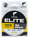 Леска плетёная Salmo Elite х4 BRAID Dark Gray 125/008
