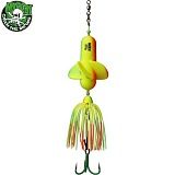 Блесна вертикальная MADCAT® A-STATIC PROPELLER TEASER Treble Hook - 200g - FIRETIGER UV