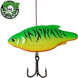 Блесна вертикальная MADCAT® INLINE RATTLER FIRETIGER UV - 90g