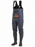 Полукомбинезон заброд. Norfin SHADOW NEOPRENE BOOTFOOT р.44-XL с сапогами резина
