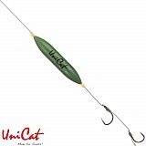 Готовые оснастки на сома UNI CAT CAMOU SUBFLOAT 20g HAIR Rig №2/0+1/0 - 150cm / 67kg
